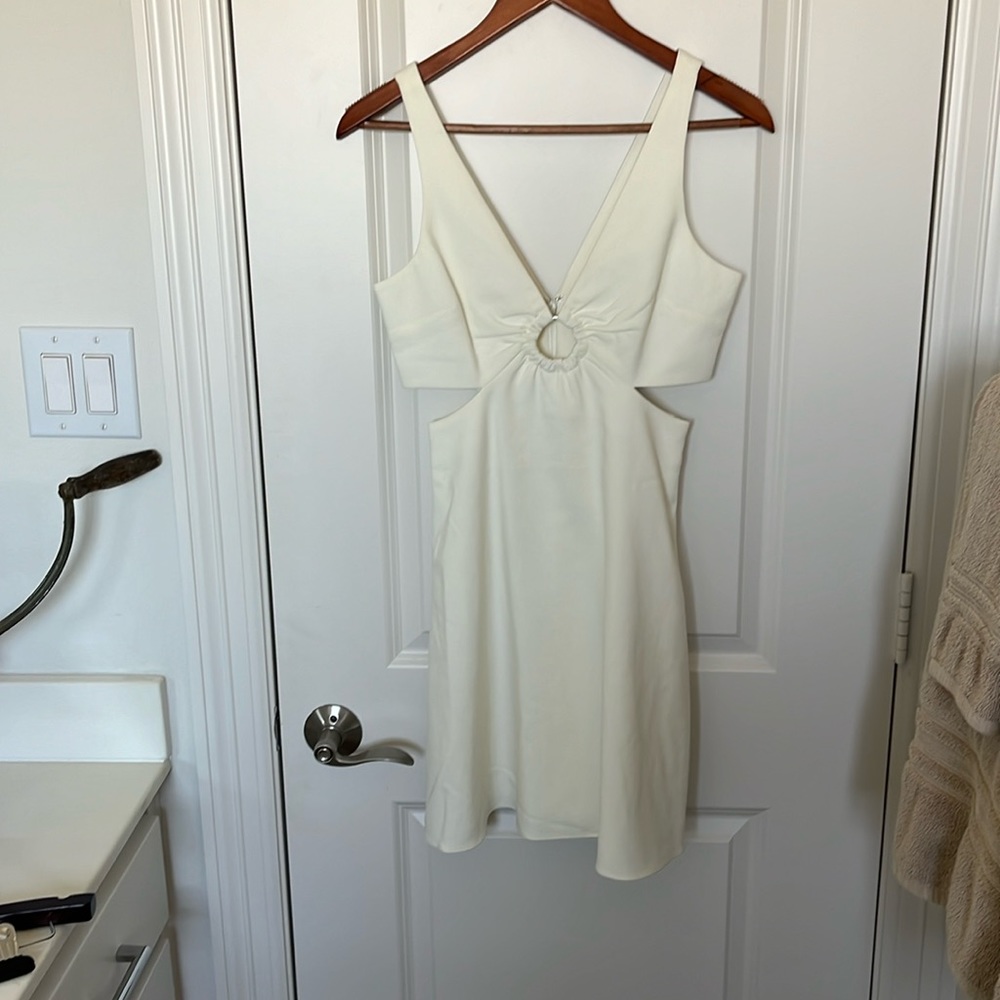 White mini dress